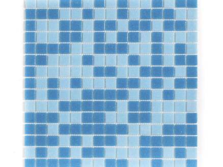 Glasmozaïek 32,7x32,7 cm 2x2 cm 1,07m² blauw 1