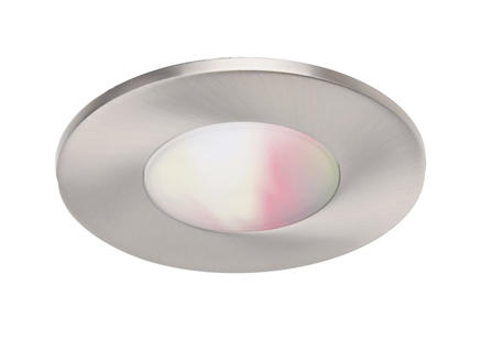 WiZ Glyph Color spot LED encastrable 8W dimmable nickel 1