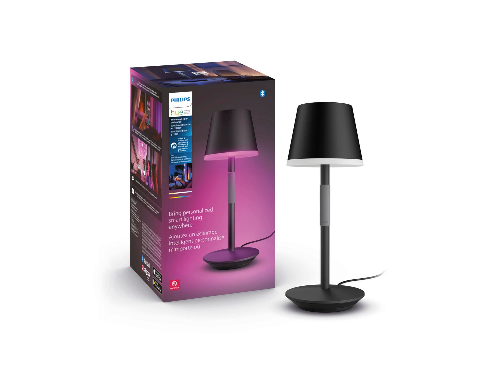 Philips Hue Go lampe de table LED portable 6W noir
