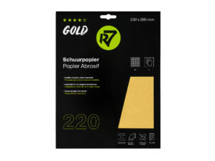 Gold schuurpapier K220 230x280 mm 5 stuks