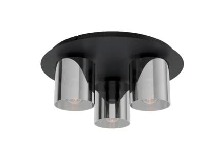 Eglo Gorosiba plafondlamp E27 max. 3x40 W zwart/transparant