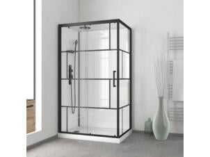 Graphic cabine de douche rectangle 80x110x210 cm