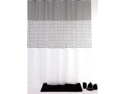 Allibert Grey douchegordijn 180x200 cm lijnen