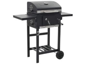 Gril de barbecue au charbon de bois et étagère inférieure noir
