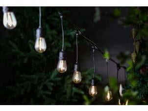 Guirlande solaire noir 10 lamps