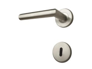 Solid H001 poignée de porte avec rosace 50mm inox