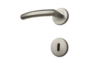 Solid H003 deurklinkset op rozet 50mm inox