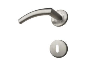 Solid H005 poignée de porte avec rosace 50mm inox
