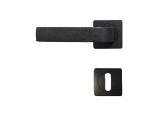 Solid H012 poignée de porte avec rosace 50mm noir