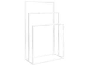 Handdoekenrek vrijstaand 48x24x79 cm ijzer wit