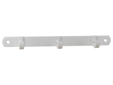 Linea Bertomani Handdoekhouder 3 haken 2x21 cm aluminium wit 1
