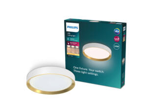 Philips Hanno plafonnier LED rond 24W blanc/or