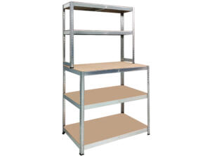 Practo Home Heavy Duty étagère 180x100x60/30 cm métal/bois