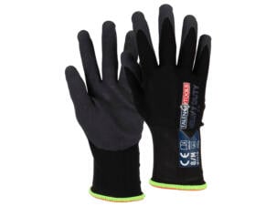 Talen Tools Heavy Duty gants de travail XXL revêtement latex noir