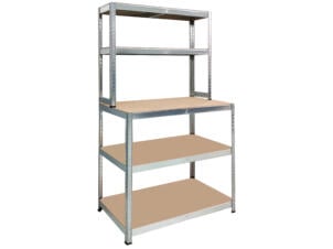 Practo Home Heavy Duty opbergrek 180x100x60/30 cm metaal/hout