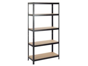 Practo Home Heavy Duty opbergrek 180x90x40 cm metaal/hout zwart