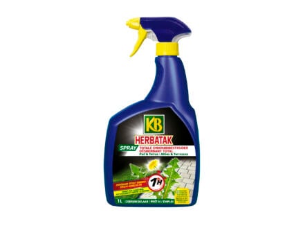 KB Herbatak spray désherbant alleés et terrasses formule totale 1l 1