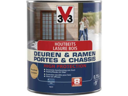 V33 High Protection houtbeits ramen & deuren zijdeglans 0,75l kleurloos 1