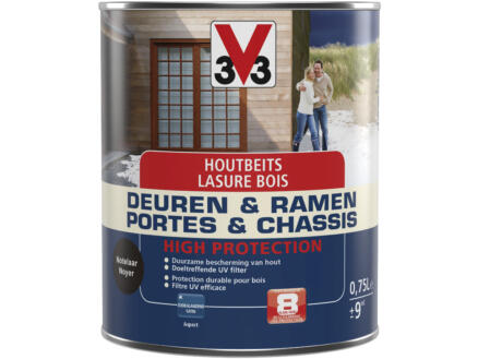 V33 High Protection houtbeits ramen & deuren zijdeglans 0,75l notelaar 1
