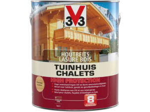 V33 High Protection houtbeits tuinhuis zijdeglans 2,5l kleurloos
