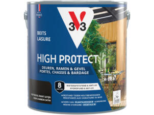 V33 High protect beits deuren & ramen 2,5l houtskool zwart