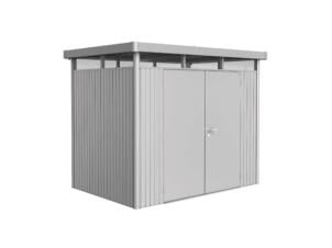 Biohort HighLine H2 abri de jardin 275x195x222 cm avec double porte argent métallique