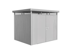 Biohort HighLine H3 abri de jardin 275x235x222 cm avec double porte argent métallique
