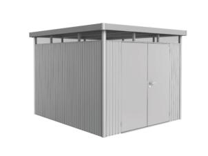Biohort HighLine H5 abri de jardin 275x315x222 cm avec double porte argent métallique