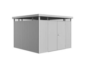 Biohort HighLine H6 abri de jardin 315x315x222 cm avec double porte argent métallique