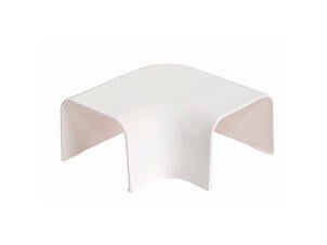 Hoek binnen- en buitenbocht voor afdekgoot 80x60 mm