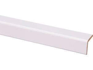 Hoeklat 27x27 mm 260cm wit