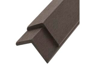 Hoekprofiel terras 170cm donkerbruin 5 stuks