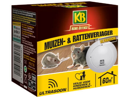 KB Home Defense ultrasone muizen- en rattenverjager 60m² 1