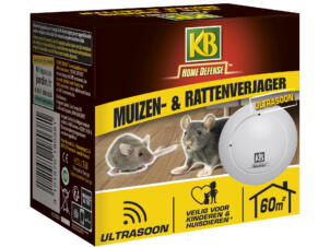 Kb Home Defense ultrasone muizen- en rattenverjager 60m²