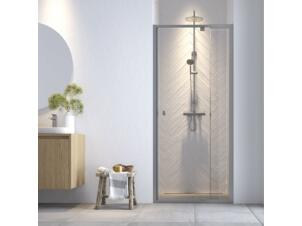 Sealskin Hooked porte de douche pivotante niche 90x200 cm verre transparent