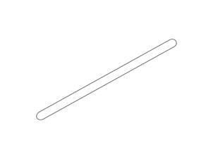 Sealskin Hooked stabilisatiesteun verlengstuk 88cm mat zwart