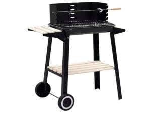 Houtskool barbecue staand met wieltjes