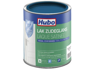 Hubo acryllak zijdeglans 0,75l helder blauw