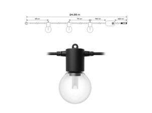 Philips Hue Festavia extension guirlande lumineuse LED 25,6W 21m 30 ampoules