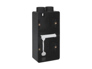 Niko Hydro double boîte en saillie entrée double noir