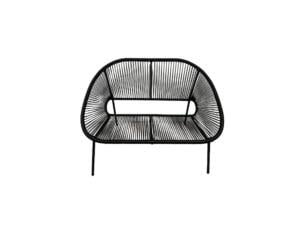 Garden Plus Ibiza loungebank 115x74 cm zwart