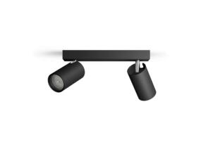 Philips Idris barre de spots QU10 2x5 W noir