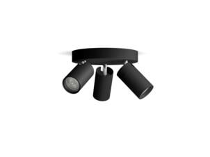 Philips Idris spot de plafond LED GU10 3x5 W noir
