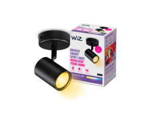 WiZ Imageo LED plafondspot GU10 5W dimbaar zwart