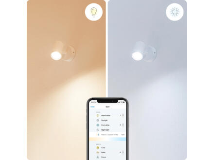 Wiz Imageo spot de plafond LED GU10 5W dimmable blanc