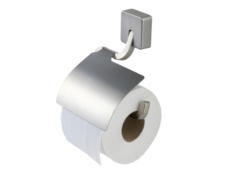 Tiger Impuls porte-papier toilette avec couvercle inox brossé