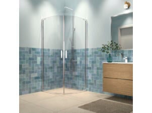 Sealskin Inc. douchecabine 100x100x200 cm kwartrond helder glas zilver hoogglans
