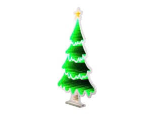 Infinity éclairage LED Père Noël/sapin de Noël 40cm blanc froid