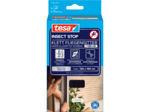 Tesa Insect Stop Premium moustiquaire autoagrippant 130x150 cm noir