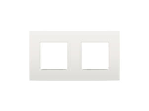 Niko Intense plaque de recouvrement double horizontal blanc